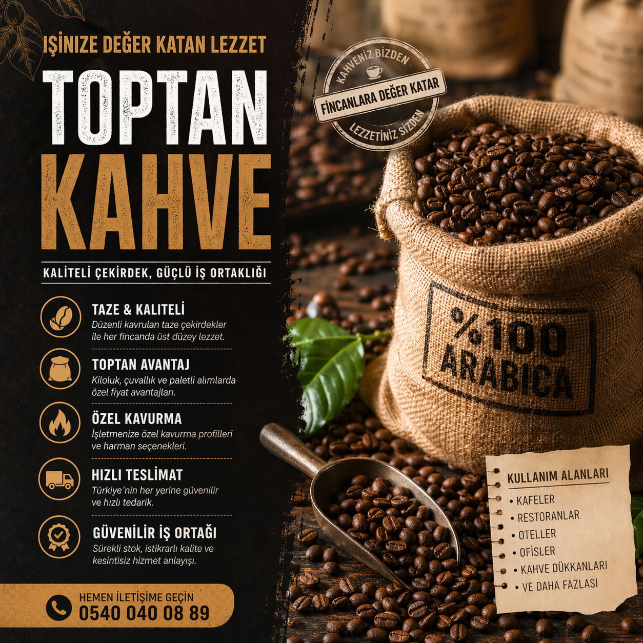 Toptan Kahve Fiyatları 2026 | Üreticiden Kafe, Restoran ve İşletmelere Özel Kahve Satışı