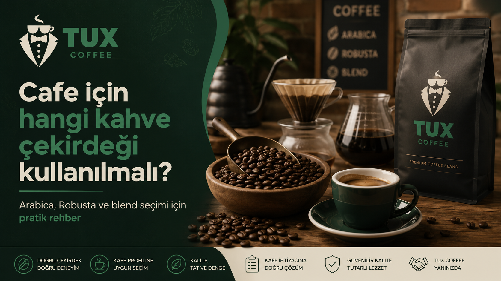 Cafe için hangi kahve çekirdeği kullanılmalı?