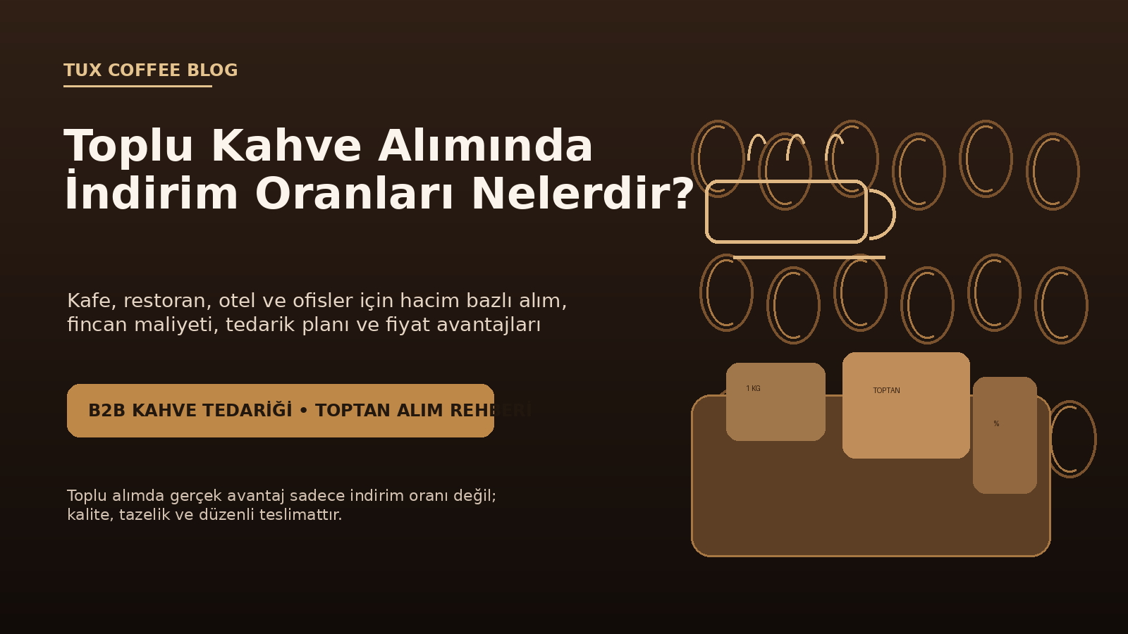 Toplu kahve alımında indirim oranları nelerdir?