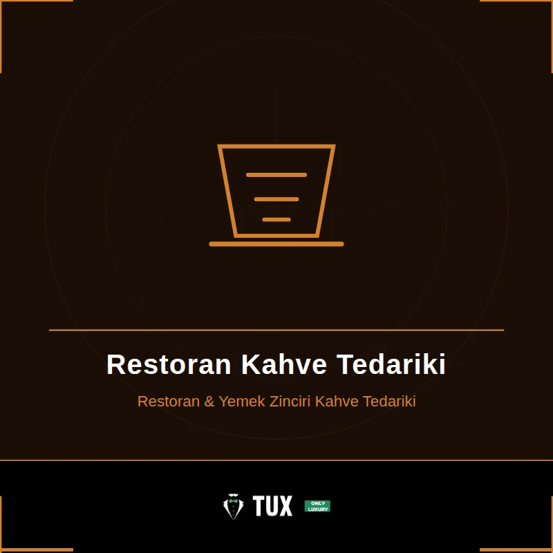 Restoran Kahve Tedariki