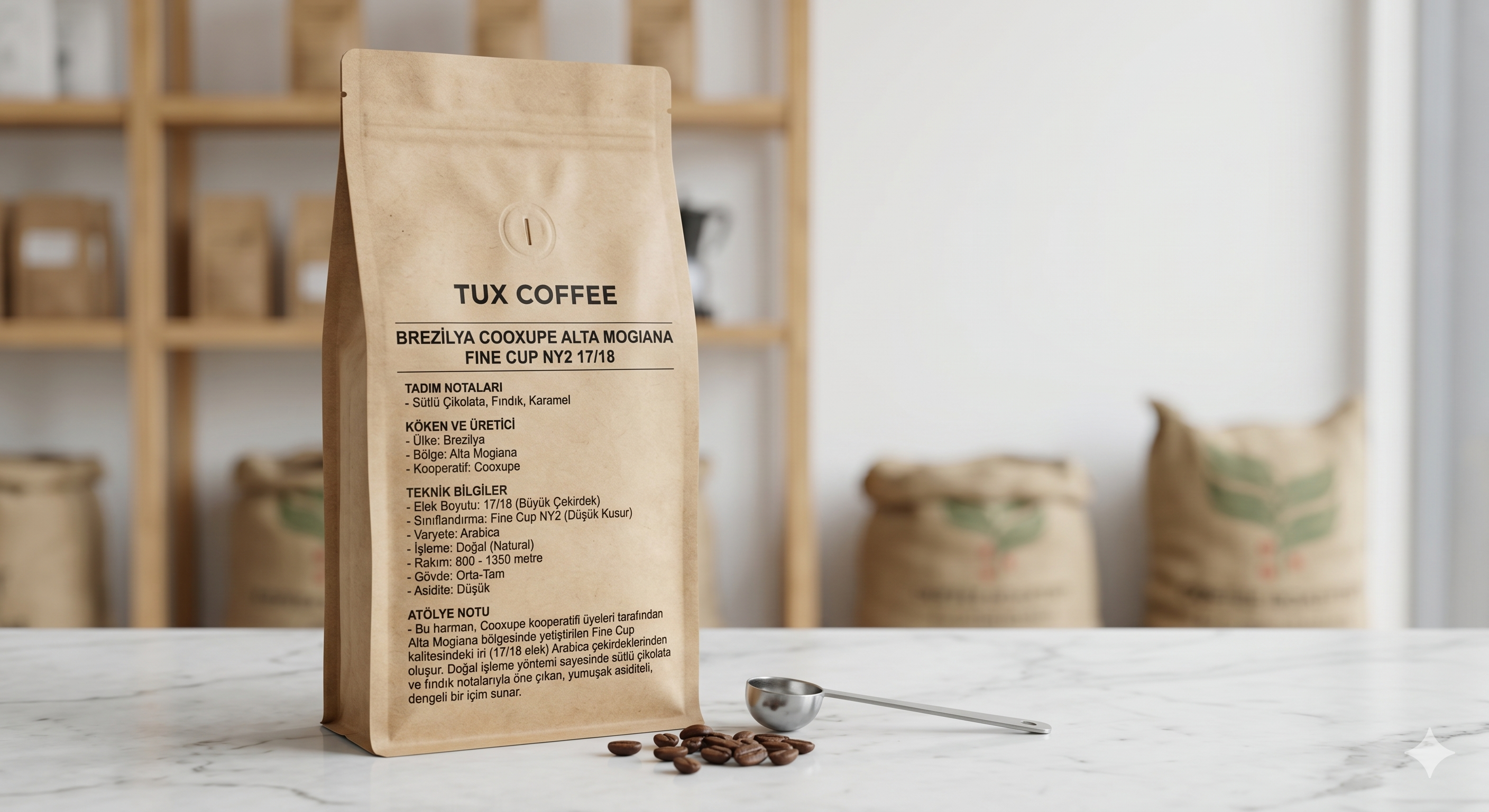 Brezilya Cooxupe Alta Mogiana Fine Cup NY2 17-18