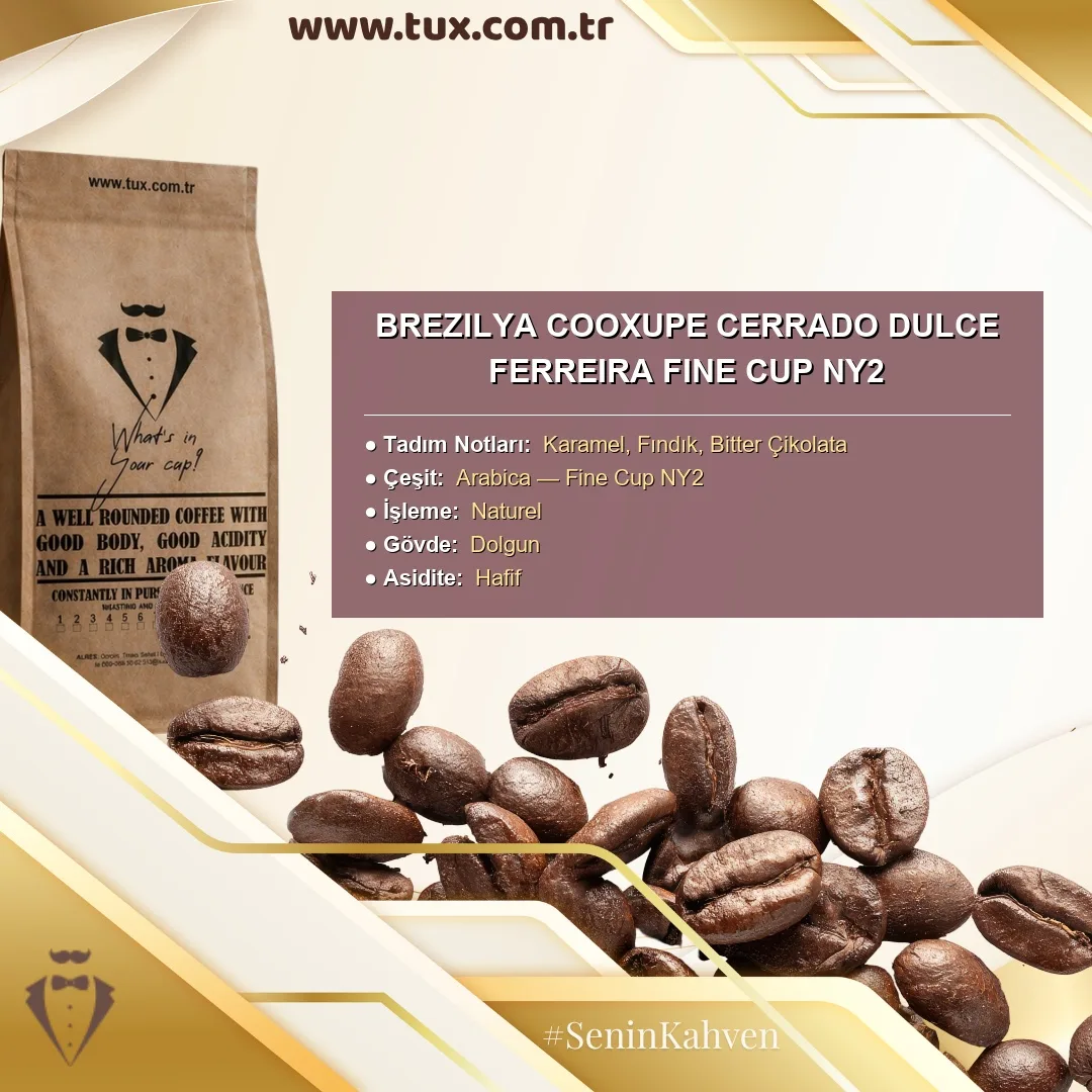 Brezilya Cooxupe Cerrado Dulce Ferreira Fine Cup NY2