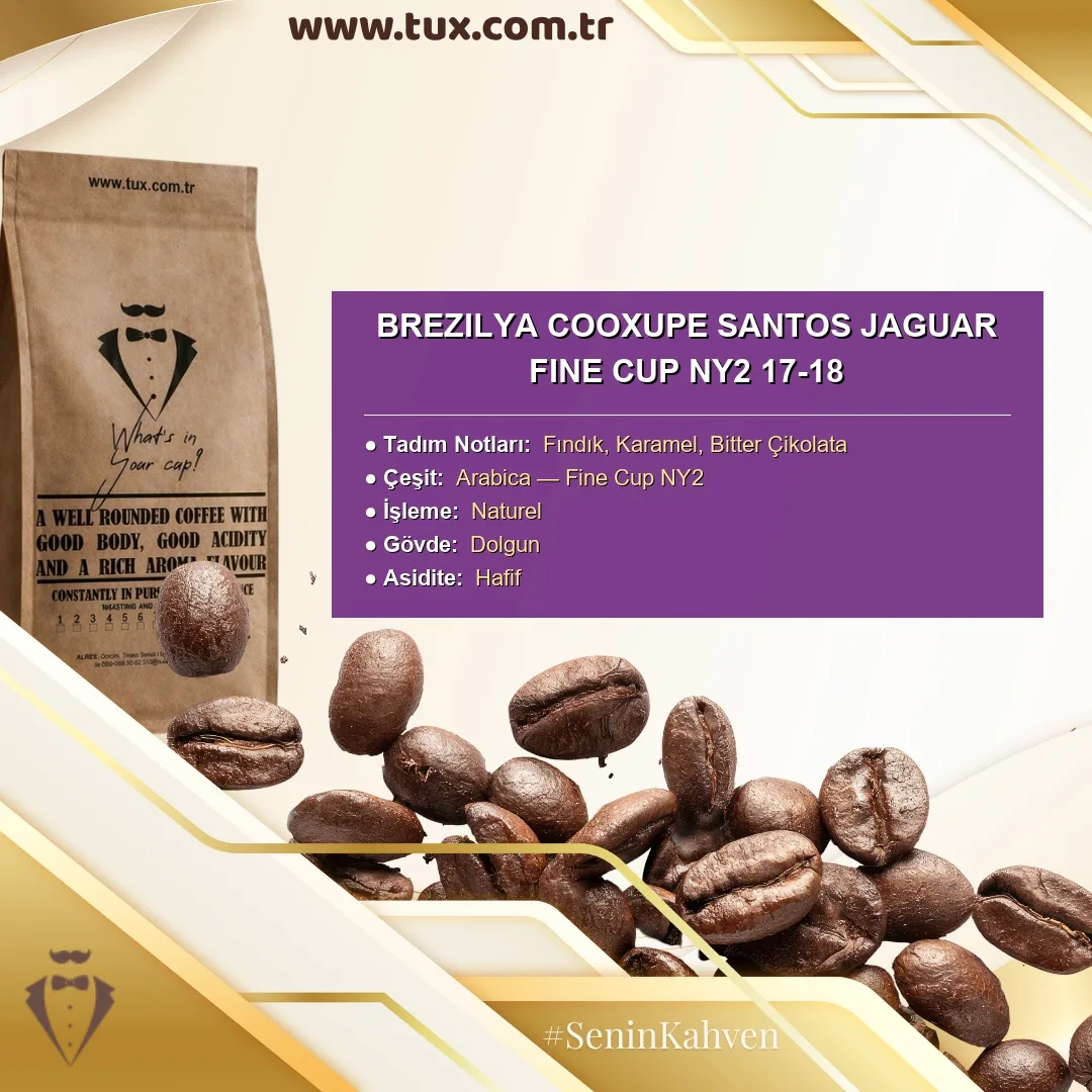 Brezilya Cooxupe Santos Jaguar Fine Cup NY2 17-18