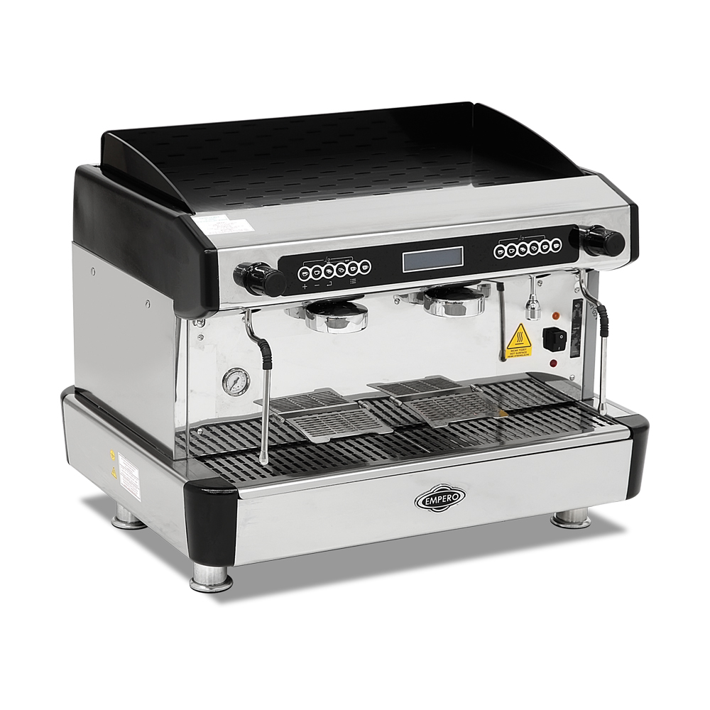 Empero Yarı Otomatik Espresso Cappucino Makinesi 2 Gruplu EMP.CPC.2GB-D