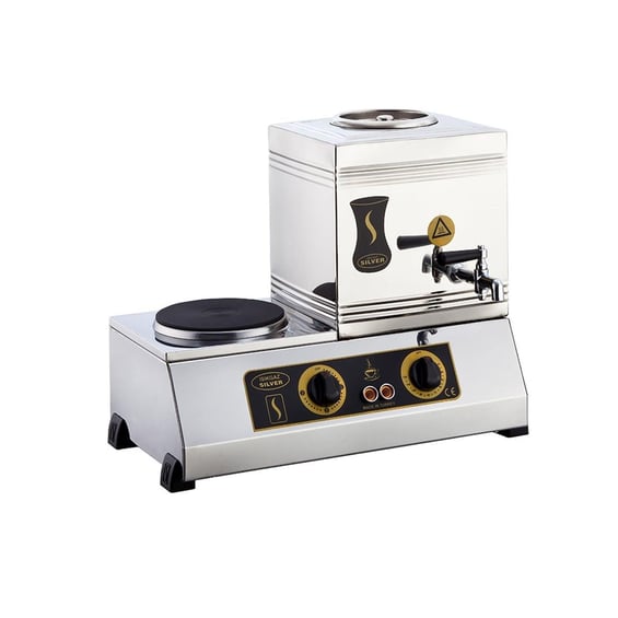 Işıkgaz Silver 15’lik Elektrikli Çay Kazanı 2080, 10 Litre, 1 Demlikli