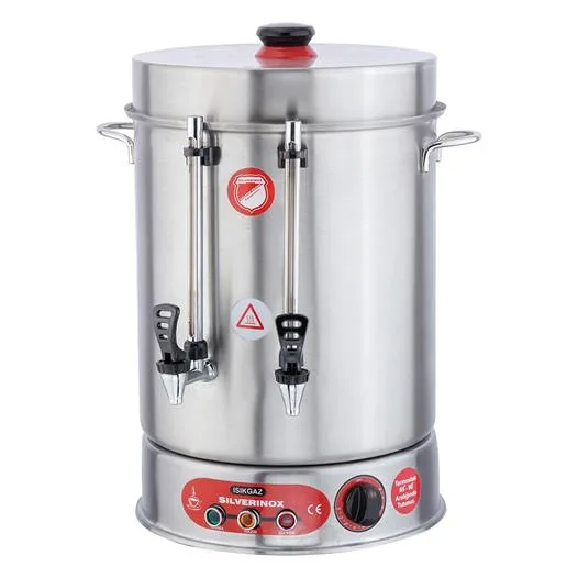 Işıkgaz Silverinox 2034 Metal Musluklu Ses İkazlı Çay Makinesi – 160 Bardak