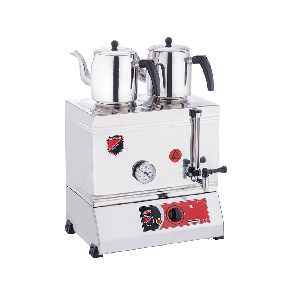 Işıkgaz Silverinox 2121 Elektrikli Çay Ocağı, 2 Demlikli, 28 Litre, 40’lık