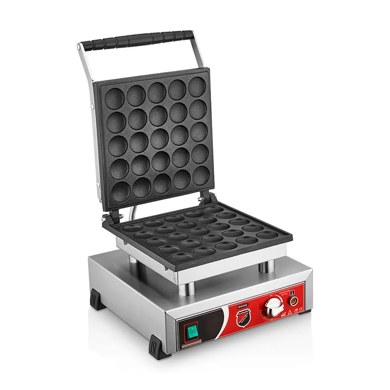 Işıkgaz SilverInox B10 Yuvarlak Bubble Waffle Makinesi, Tekli, Kapaklı, Elektrikli