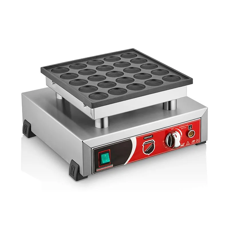Işıkgaz SilverInox B11 Yuvarlak Bubble Waffle Makinesi, Tekli, Elektrikli