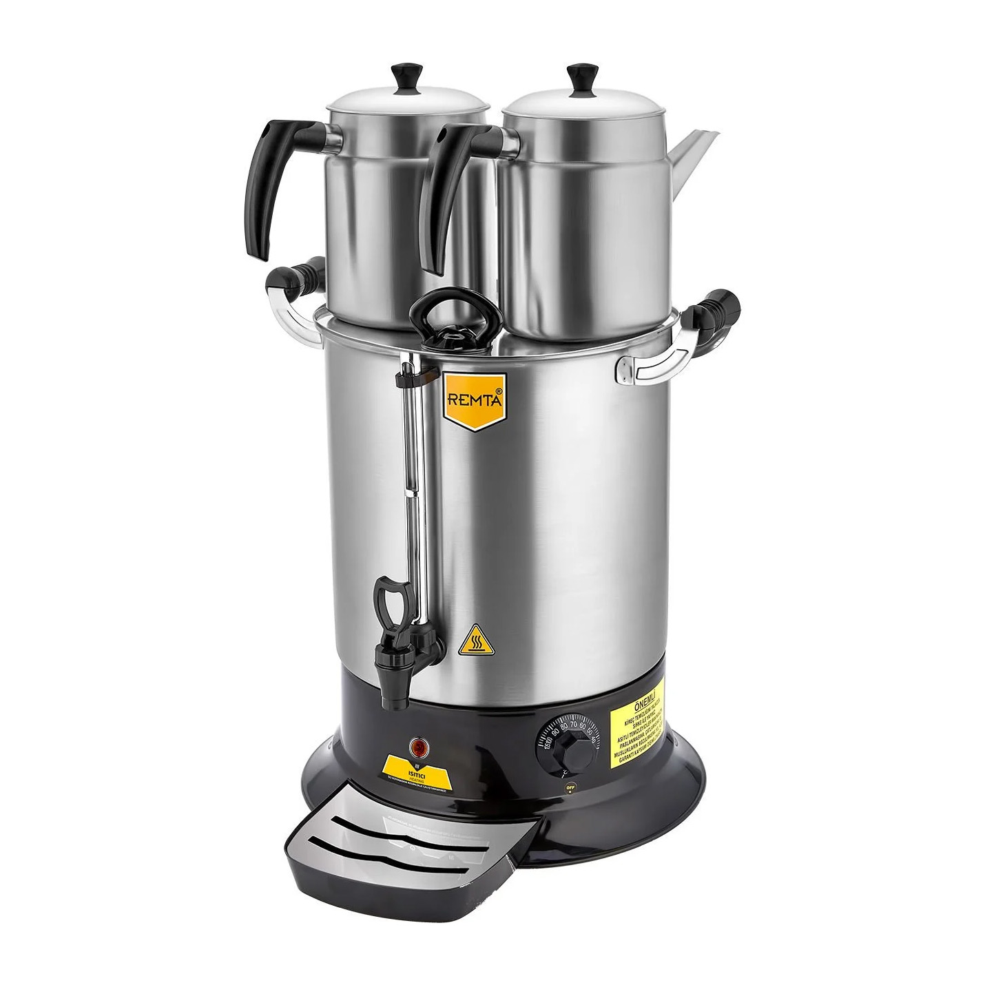 Remta PT14 Platin Model Çift Demlikli Çay Makinesi